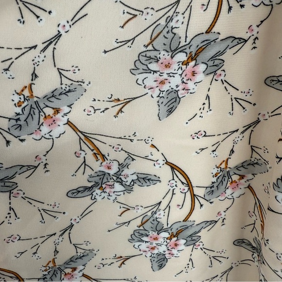 Smukke Girls Tween 14 Peach Floral Chiffon Dress Ruffles Knee Length Party Pics - Picture 5 of 10